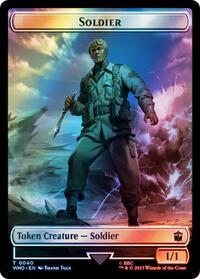 Soldier // Dinosaur Double-Sided Token (Surge Foil)