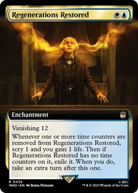 Regenerations Restored (Extended Art)
