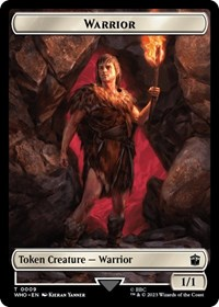 Warrior // Clue (0021) Double-Sided Token