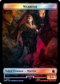 Warrior // Cyberman Double-Sided Token (Surge Foil)