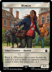 Human (0006) // Alien Salamander Double-Sided Token