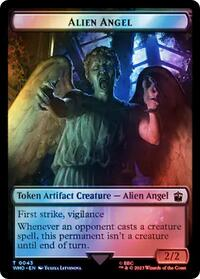Alien Angel // Clue (0055) Double-Sided Token (Surge Foil)