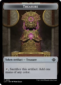 Treasure (0018) // Dinosaur (0001) Double-Sided Token