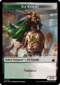 Elf Knight // Angel (0002) Double-Sided Token