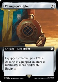 Champion's Helm (Extended Art) (Surge Foil)