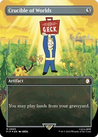 Crucible of Worlds (Borderless) (Surge Foil)