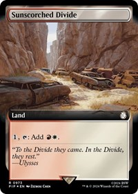 Sunscorched Divide (Extended Art) (Surge Foil)