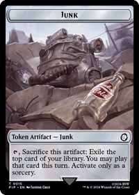 Junk // Human Knight Double-Sided Token
