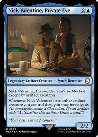 Nick Valentine, Private Eye (Surge Foil)