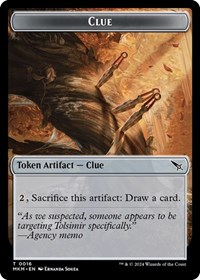 Clue (0016) // A 0043 Double-Sided Token