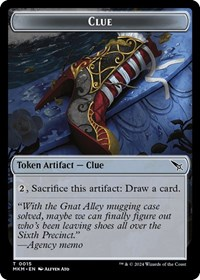 Clue (0015) // A 0042 Double-Sided Token