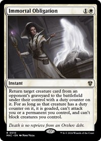 Immortal Obligation