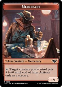Mercenary // Food (0005) Double-Sided Token