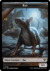 Rat // Blood Double-Sided Token