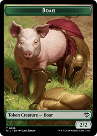 Boar // Drake Double-Sided Token
