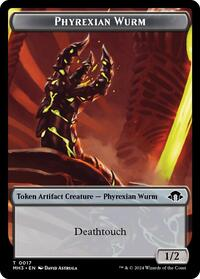 Phyrexian Wurm (0017) // Energy Reserve Double-Sided Token