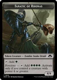 Fanatic of Rhonas // Energy Reserve Double-Sided Token