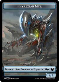 Phyrexian Myr (Ripple Foil)  // Servo Double-Sided Token
