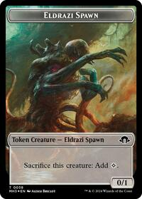 Eldrazi Spawn (Ripple Foil) // Eldrazi Scion Double-Sided Token