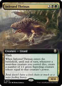 Infested Thrinax (Extended Art) (Ripple Foil)