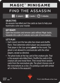 Magic Minigame: Find The Assassin