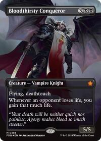 Bloodthirsty Conqueror (Borderless) (Mana Foil)