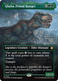 Ghalta, Primal Hunger (Borderless) (Mana Foil)