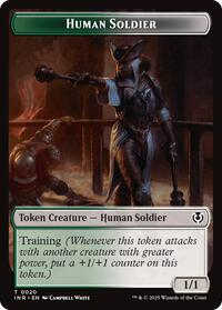 Human Soldier (0020) // Emblem - Tamiyo, Field Researcher Double-Sided Token