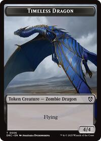 Timeless Dragon // Zombie (0003) Double-Sided Token