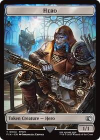 Hero (0004) // Wizard (0015) Double-Sided Token