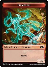 Elemental (0017) // Warrior Double-Sided Token