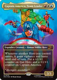 Captain America, Team Leader (Borderless) (Surge Foil)