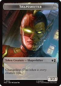 Shapeshifter (002) // Villain (009) Double-Sided Token