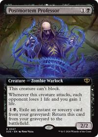 Postmortem Professor (Extended Art)