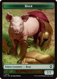 Boar // Fractal (0005) Double-Sided Token