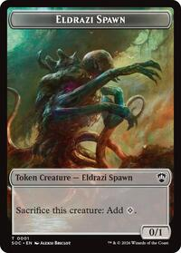 Eldrazi Spawn // Worm Double-Sided Token