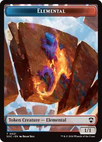 Elemental (0021) // Phyrexian Myr Double-Sided Token