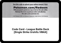 Code Card - League Battle Deck [Single Strike Urshifu VMAX]