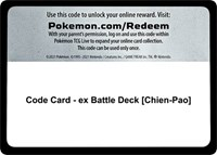 Code Card - ex Battle Deck [Chien-Pao]