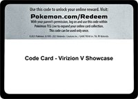 Code Card - Virizion V Showcase