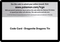 Code Card - Dragonite Dragons Tin