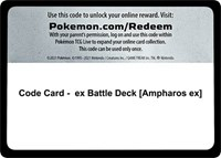 Code Card - ex Battle Deck [Ampharos ex]