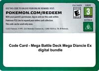 Code Card - Mega Battle Deck Mega Diancie Ex digital bundle