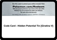 Code Card - Hidden Potential Tin [Giratina V]
