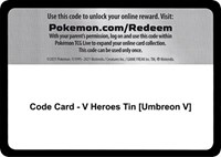 Code Card - V Heroes Tin [Umbreon V]