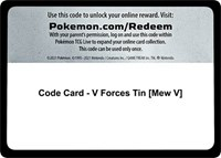 Code Card - V Forces Tin [Mew V]