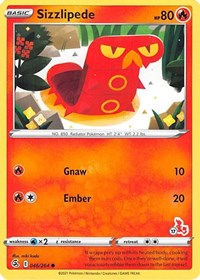 Sizzlipede - 046/264 (#17 Cinderace Stamped)