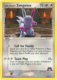 Team Magma's Zangoose