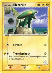 Team Aqua's Electrike - 52/95