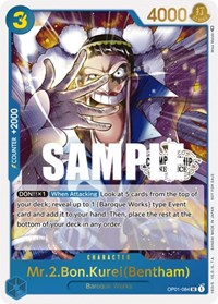 Mr.2.Bon.Kurei (Bentham) (Store Championship Participation Pack Vol. 2)